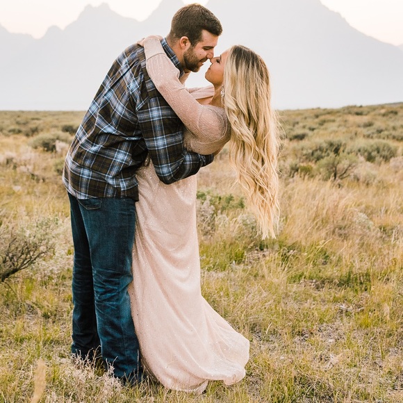 Baltic Born Abigail Sparkle Gown color champagne - Picture 2 of 6